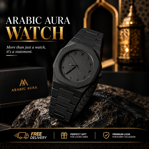 (Free Home Delivery) Premium Arabic Aura Watch ⌚✨
